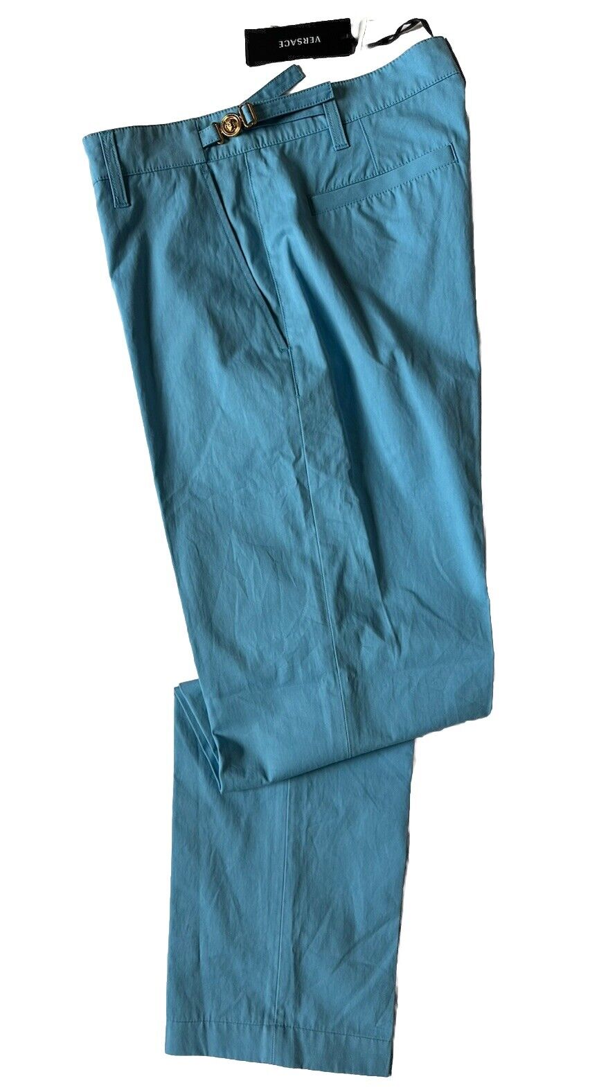 Versace Men's Blue Casual Pants 34 US (50 Euro) 1010583 Made in Italy NWT $825