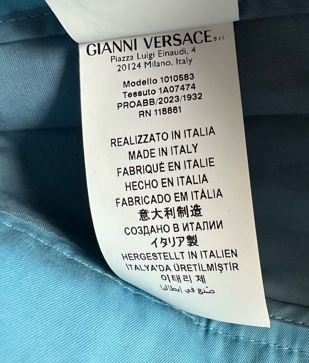 Versace Men's Blue Casual Pants 34 US (50 Euro) 1010583 Made in Italy NWT $825