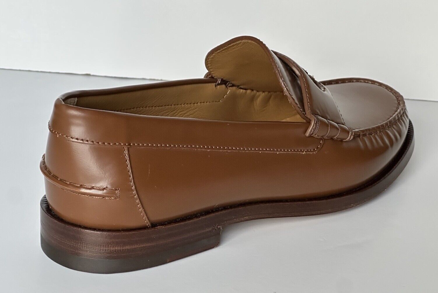 Gucci Men�s GG Logo Leather Moccasin Loafers Shoes Brown 12.5 US 12 Gucci 738470