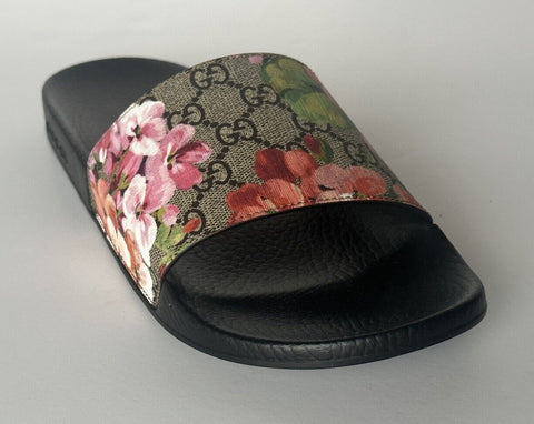 Gucci Women's GG/Floral Print Slide Sandals 11 US (41 Euro) 408508 Italy NIB