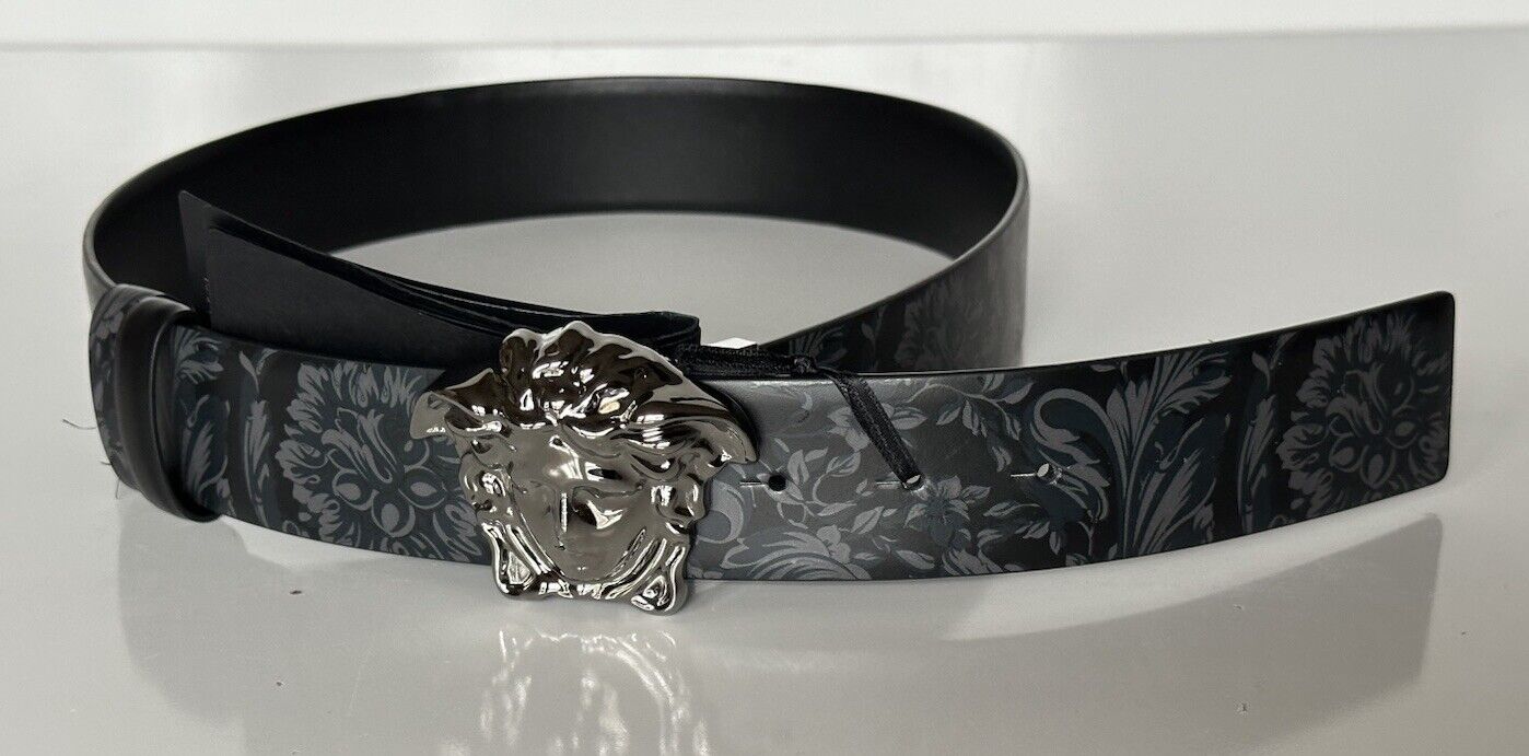 Versace Medusa-Buckle Reversible Leather Black Belt 85 (34) IT DCU6705 NWOT $650