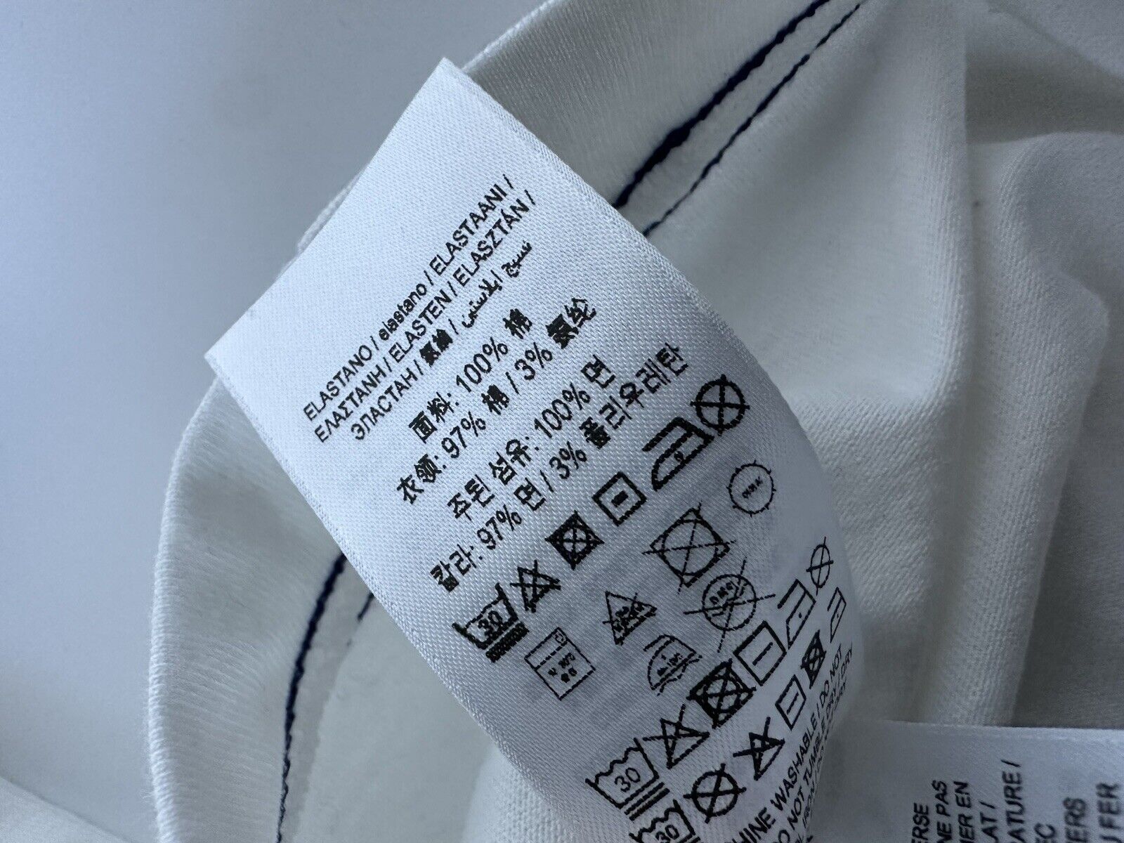 Burberry Men's White Cotton T-shirt 2XL 8090542 Portugal NWT $510