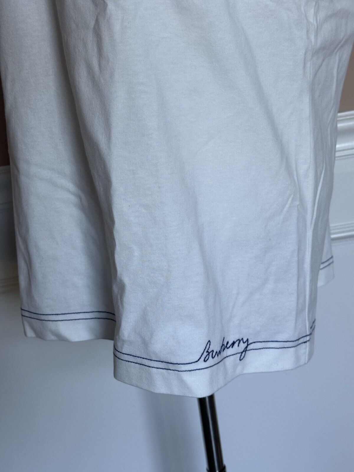 Burberry Men's White Cotton T-shirt 2XL 8090542 Portugal NWT $510