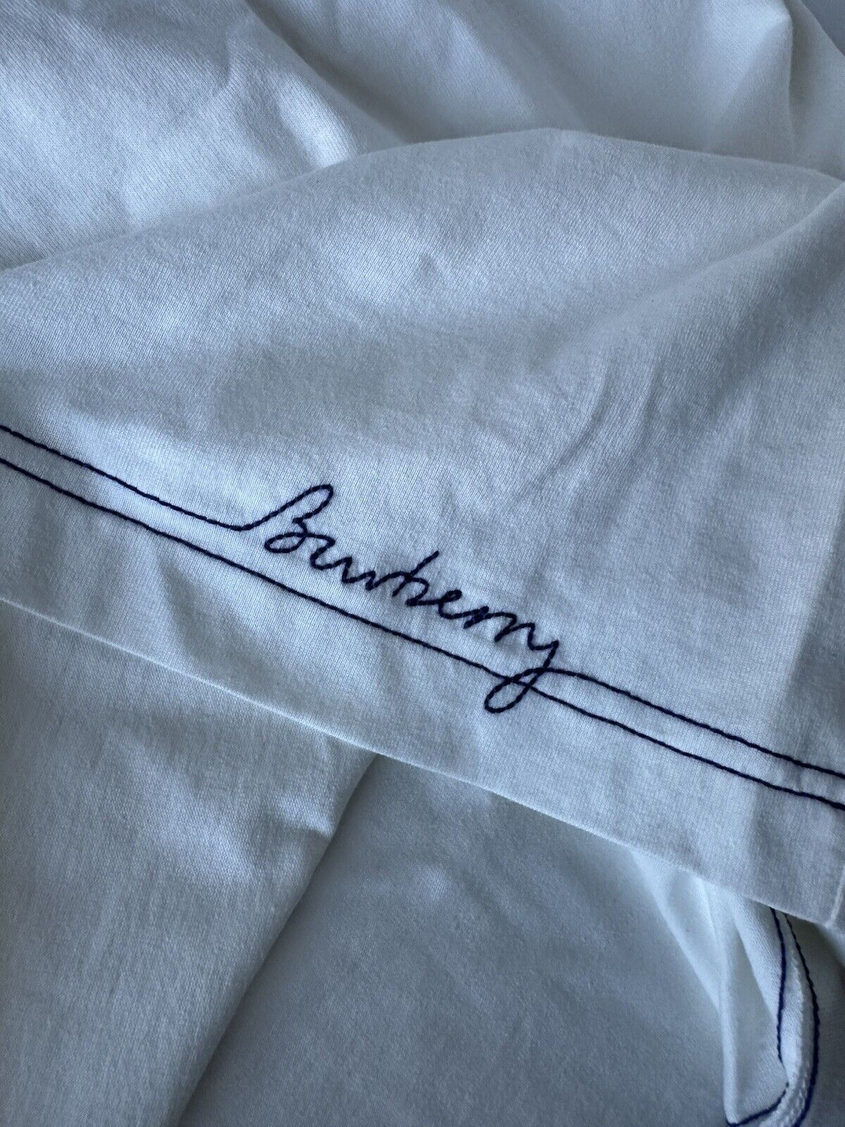 Burberry Men's White Cotton T-shirt 2XL 8090542 Portugal NWT $510