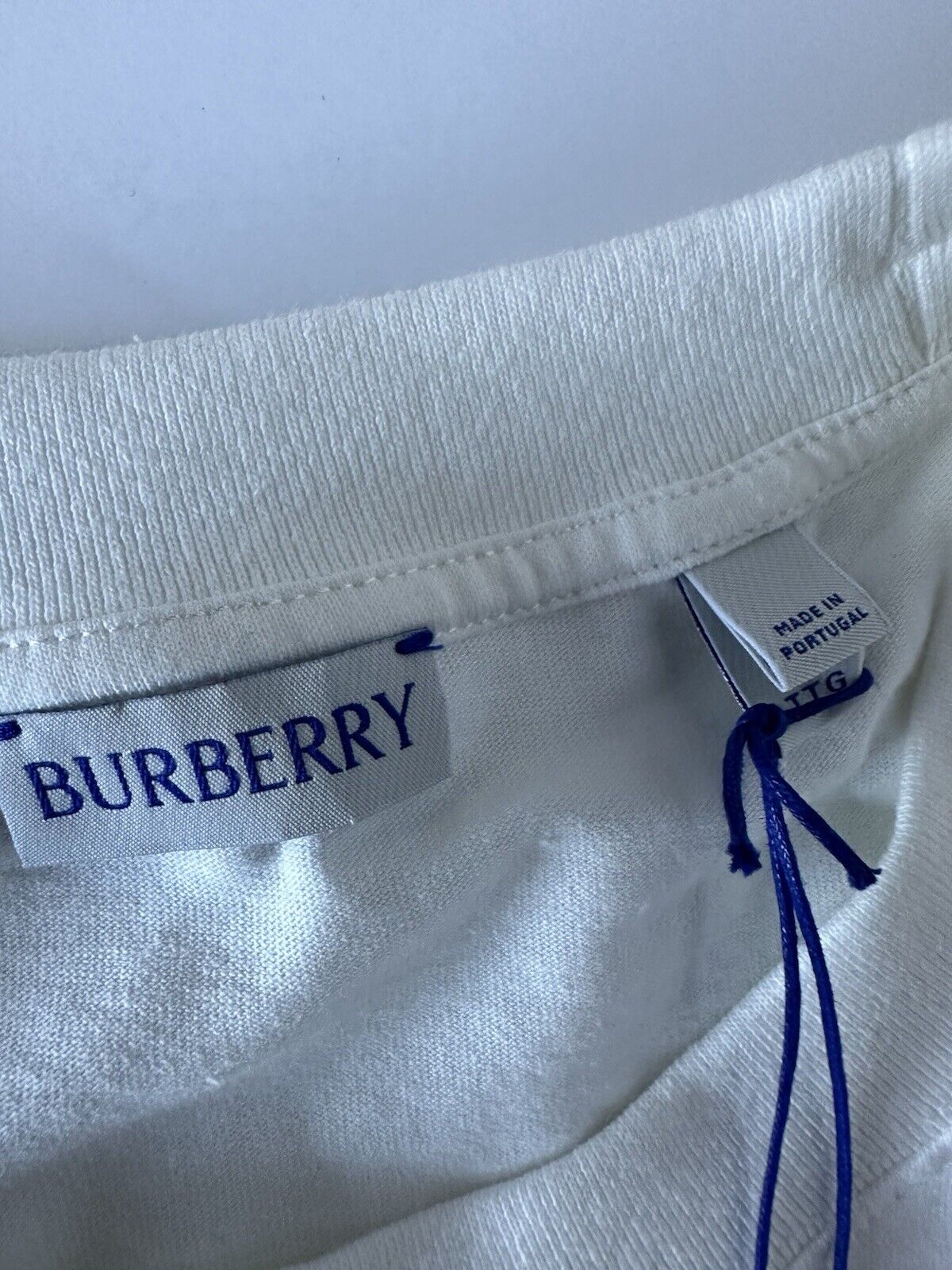 Burberry Men's White Cotton T-shirt 2XL 8090542 Portugal NWT $510