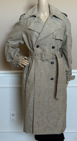 Versace Women’s Barocco Jacquard Trench Coat 8 US (40) 1013653 Italy NWT $3550