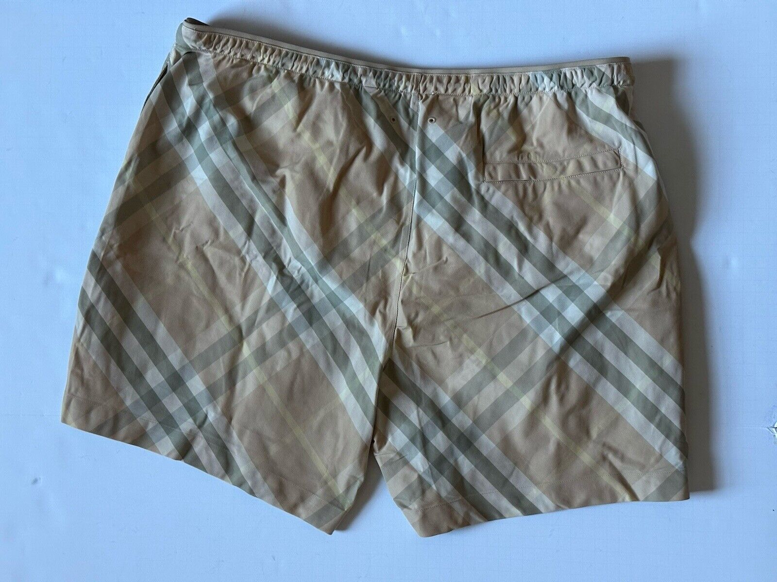 Burberry Men's Flax IP Check Boxer Swim Shorts XL 8083161 Portugal NWT $630