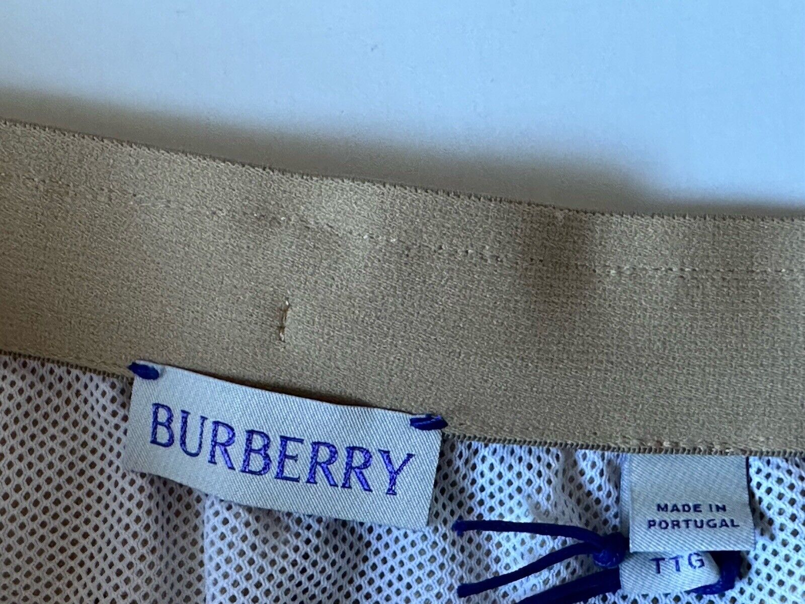 Burberry Men's Flax IP Check Boxer Swim Shorts XL 8083161 Portugal NWT $630