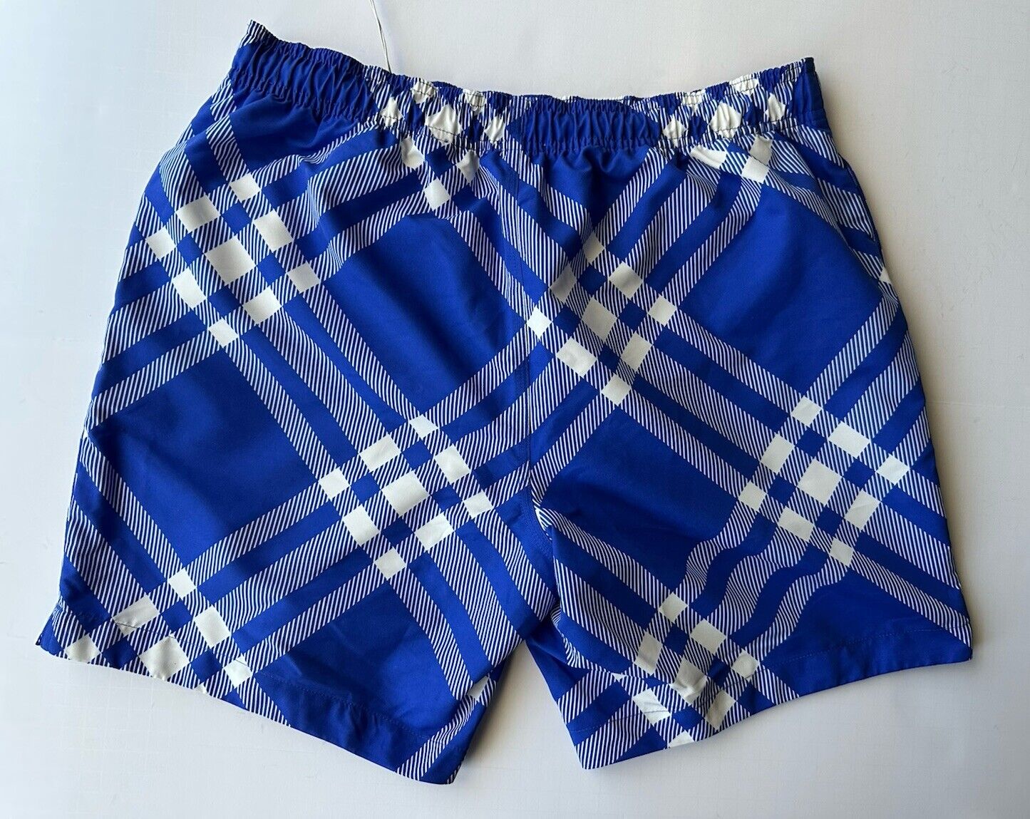 Burberry Men's Knight Blue IP Check Boxer Swim Shorts Small 8079900 NWT $630