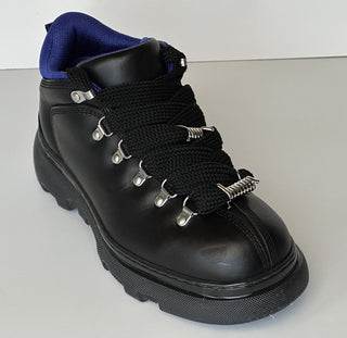 Burberry Black Leather Ankle Trek Boots 9 US (42 Eu) 8074564 IT NIB $1190