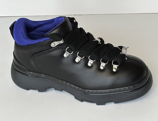 Burberry Black Leather Ankle Trek Boots 9 US (42 Eu) 8074564 IT NIB $1190