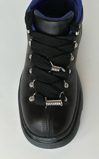 Burberry Black Leather Ankle Trek Boots 9 US (42 Eu) 8074564 IT NIB $1190
