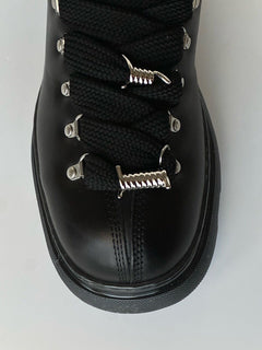 Burberry Black Leather Ankle Trek Boots 9 US (42 Eu) 8074564 IT NIB $1190