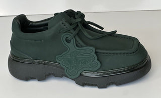 Burberry Green Leather Creeper Lace-up Boots 9 US (42) 8075390 IT NIB $1090