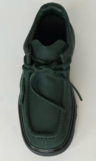 Burberry Green Leather Creeper Lace-up Boots 9.5 US (42.5) 8075390 IT NIB $1090
