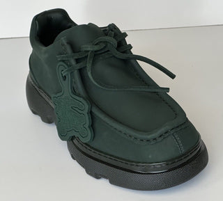 Burberry Green Leather Creeper Lace-up Boots 11 US (44) 8075390 IT NIB $1090