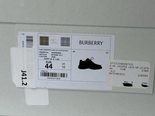 Burberry Green Leather Creeper Lace-up Boots 11 US (44) 8075390 IT NIB $1090