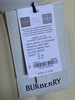 Burberry Sherbet Cotton Polo Shirt XL 8083602 Portugal NWT $590
