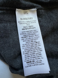Burberry Wool Dark Grey Sweater XL 80811201 Italy NWT $1250