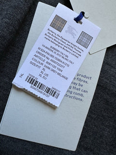 Burberry Wool Dark Grey Sweater XL 80811201 Italy NWT $1250