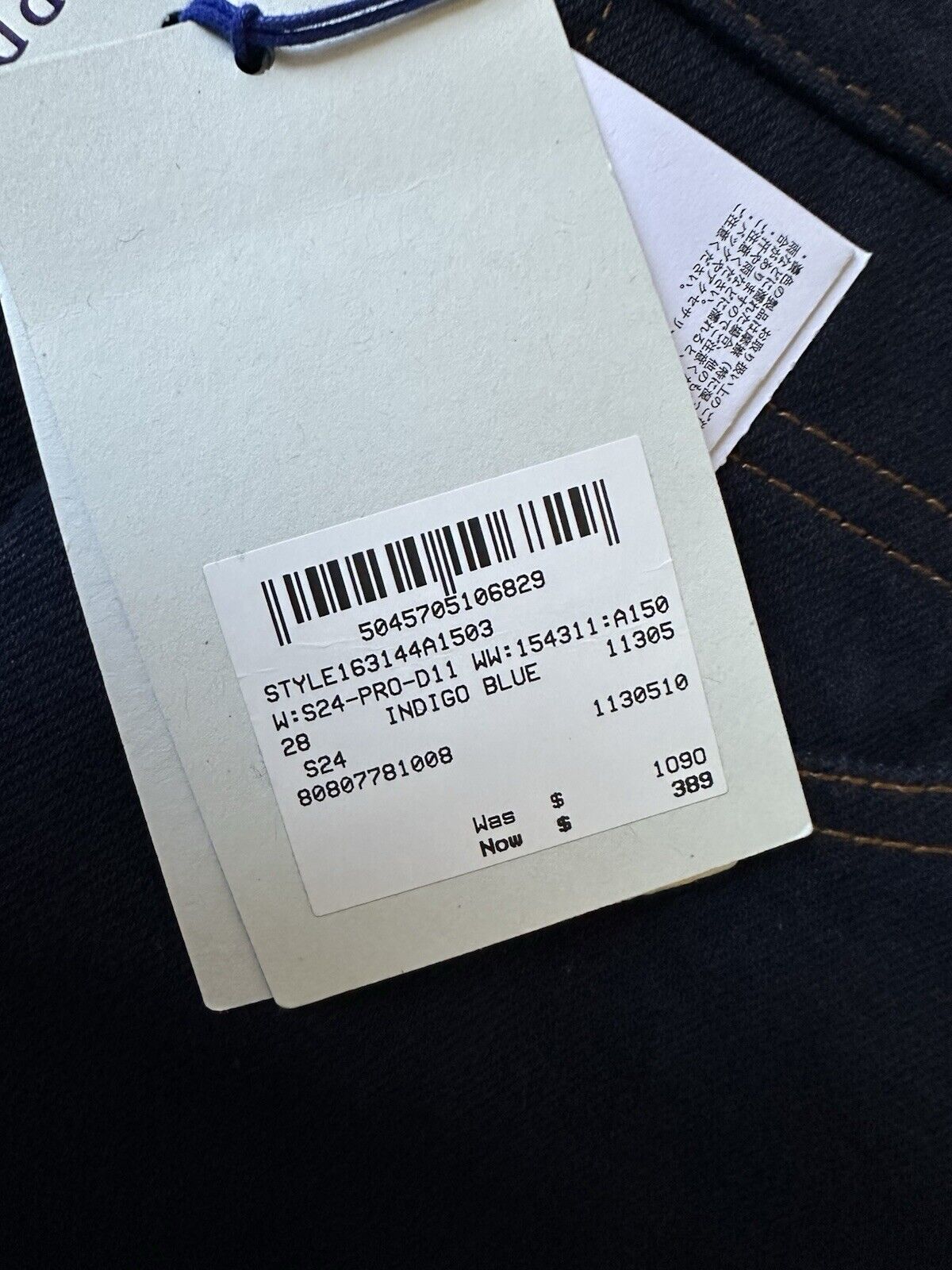 Burberry Women's Indigo Blue Jeans Size  28 Euro Made in Italy 8080778 NWT $1090