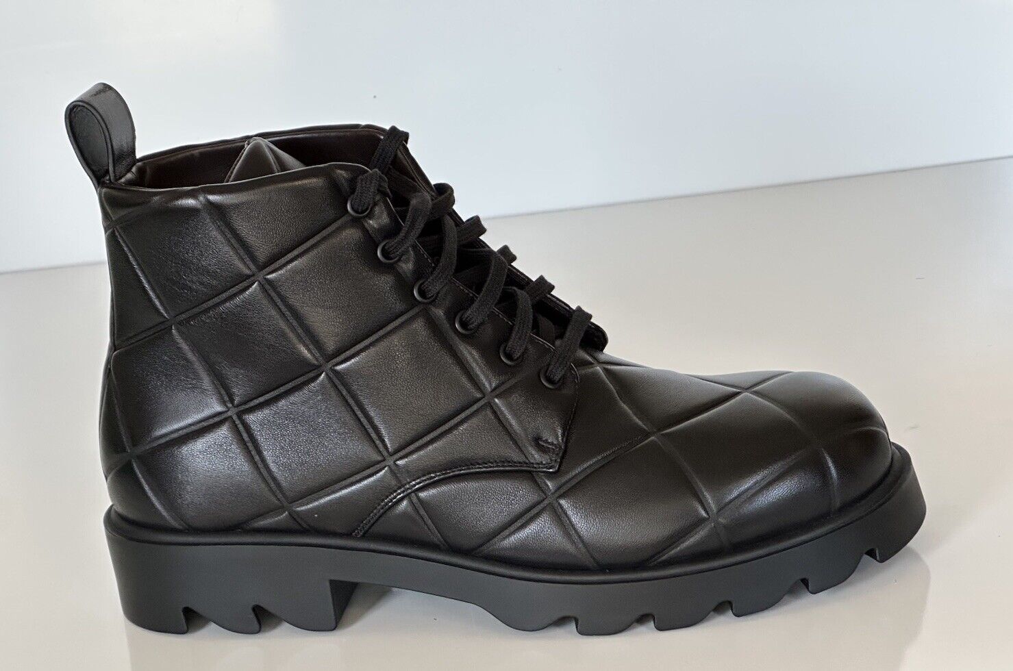 Bottega Veneta Padded Leather Lace-up Ankle Boots 13 US 708999 IT NIB $1950