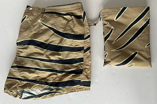Bottega Veneta Men's Boxer Shorts Sesame/Navy/Camomile XL 729185 IT NWT $700