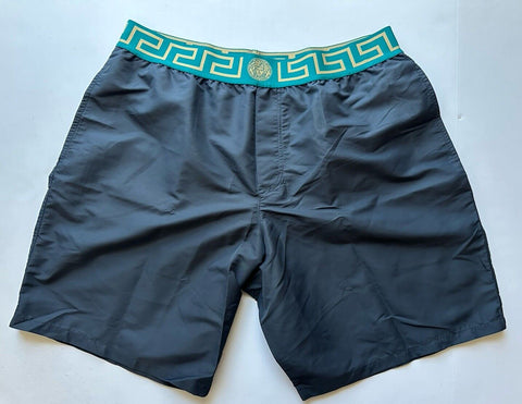 Versace Greek Key Logo Men's Gray Swim Shorts Size 5 (32”) IT 1008968 NWT $425