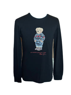 Polo Ralph Lauren Long Sleeve Bear T-Shirt Black 2XL NWT $79.50