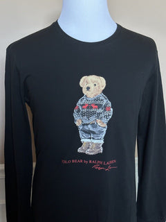 Polo Ralph Lauren Long Sleeve Bear T-Shirt Black 2XL NWT $79.50
