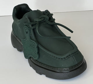 Burberry Green Leather Creeper Lace-up Boots 12.5 US (45.5) 8075390 IT NIB $1090