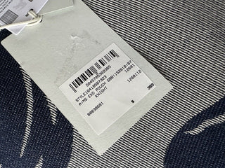 Burberry Knight Logo Canvas Pouch Clutch Gray/Blue 80838681 Italy NWT $910