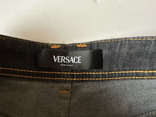 Versace Women's Stone Washed Denim Gray Jeans Size 28 US Italy 1013135 NWT $950