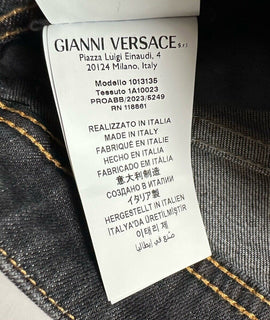Versace Women's Stone Washed Denim Gray Jeans Size 28 US Italy 1013135 NWT $950