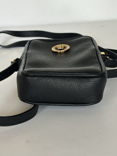 Versace Leather Gold Medusa Grainy Leather Mini Crossbody Bag 1008863 NWT $850