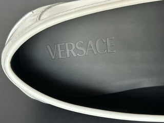 VERSACE Men's Medusa White Leather Loafers 9.5 US (42.5 Eu) 1013592 IT NIB $775