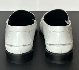VERSACE Men's Medusa White Leather Loafers 9.5 US (42.5 Eu) 1013592 IT NIB $775