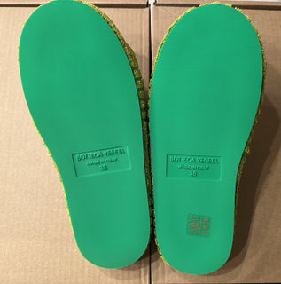 Bottega Veneta Women’s Intrecciato Resort Sponge Slipper Green 8 US (38) 659139