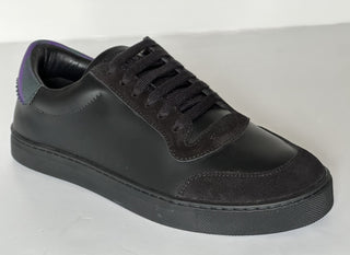 Burberry Leather Sneakers Black/IP Check 17 US (50 Euro) 8075375 IT NIB $690