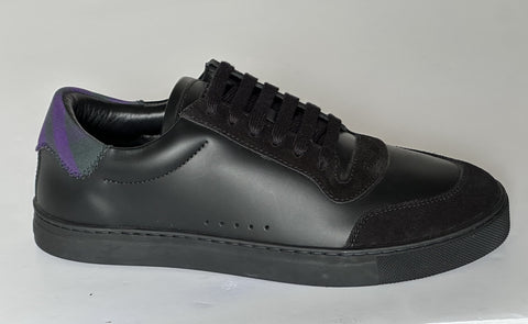 Burberry Leather Sneakers Black/IP Check 17 US (50 Euro) 8075375 IT NIB $690