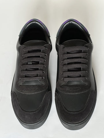 Burberry Leather Sneakers Black/IP Check 17 US (50 Euro) 8075375 IT NIB $690