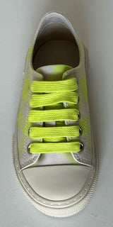 Burberry Jack Girls Vivid Lime IP Check Sneakers 28 Euro (4yrs) 8078925 NIB $400
