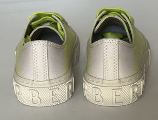 Burberry Jack Girls Vivid Lime IP Check Sneakers 28 Euro (4yrs) 8078925 NIB $400