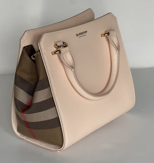 Burberry Banvell Mini Leather Cross Body Bag Pale Cameo 8084487 NWT $1790