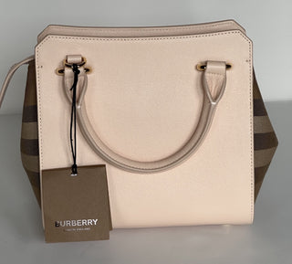 Burberry Banvell Mini Leather Cross Body Bag Pale Cameo 8084487 NWT $1790