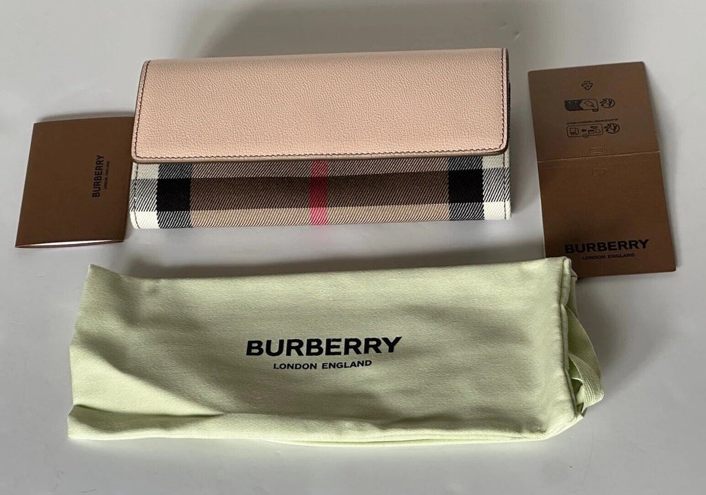 Burberry Halton MX Check Pale Cameo Wallet 80845321 NWT $680