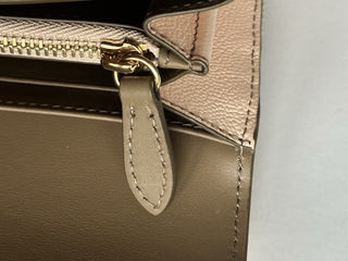 Burberry Halton MX Check Pale Cameo Wallet 80845321 NWT $680
