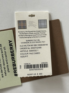 Burberry Halton MX Check Pale Cameo Wallet 80845321 NWT $680