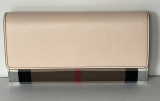 Burberry Halton MX Check Pale Cameo Wallet 80845321 NWT $680