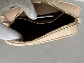 Burberry Small Camera House Check Shoulder Bag Pale Cameo 80850771 NWT $1050